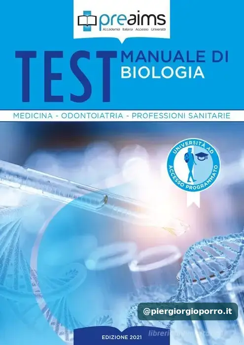 Copertina del libro Manuale di Biologia il cui coautore è il Dott. Piergiorgio Porro